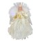 Kurt Adler 12" Gold and White LED Lighted Fiber Optic Angel Christmas Tree Topper